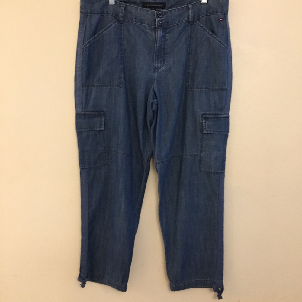 Tommy Hilfiger Cargo Pants Size 14 Blue